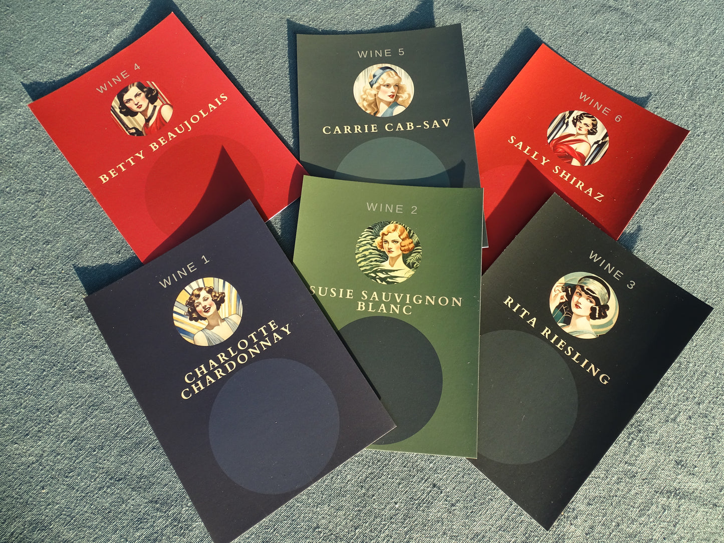 The suspects (six wines).