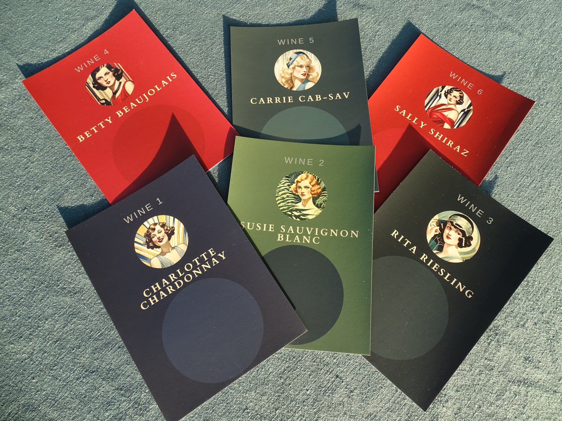 The suspects (six wines).